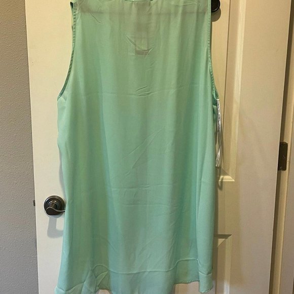 City Chic mint lace tank‎ top - Picture 3 of 3